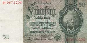 50 Mark 1933 ro.175a E/P